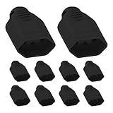 Ilumi Kit 10 Plug Pino Femea 10A 2P T 250v Ilumi Cor Preto