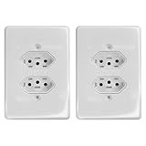 Ilumi Kit 2 Tomada Dupla 2 2P T 20A 250V Ilumi Cor Branco
