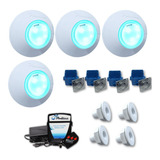 Iluminação Completa Para Piscina De Fibra Com 4 Pontos