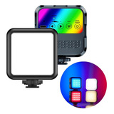 Iluminação Foto Video Profissional Camera Cel Rgb 800 Lumens