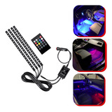 Iluminação Interior Neon Carro Led Rgb Controle 12v Ritmico
