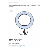 Iluminador De Led Circular Ring Light
