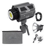 Iluminador Led Colbor 65w Bicolor Cl60 Ultracompacto Bolsa Estrutura Cinza Luz Branco quente 110v 220v