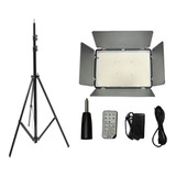 Iluminador Led Tl 600a 600leds 3200 5600k fonte tripe 2m