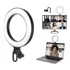 Iluminador Ring Light Led Luz Prender Tela Notebook Monitor Cor Preto