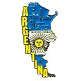 Imã Argentina Mapa Argentina Bandeira Cidades Símbolos Mapa Mundi Magnético Imã Geladeira Argentina