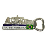 Ímã De Geladeira Abridor D Garrafa Metal Rio De Janeiro Br
