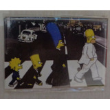 Ímã De Geladeira The Simpsons Abbey Road The Beatles