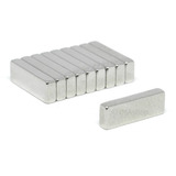 Ímã Super Forte Neodímio N35 Bloco 12x4x2 Mm 10 Peças