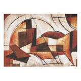 Imagem Abstrata Gravura Para Quadro Colorida 70x50 Cm Nb08