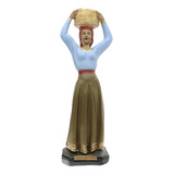 Imagem Baiana Do Balaio 25 Cm Gesso Escultura Umbanda