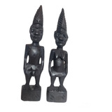Imagem Casal De Ibeji Africana Feita A Mão Orixás