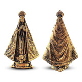 Imagem De Nossa Senhora Aparecida Média Gesso Cor Bronze