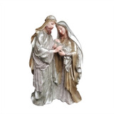 Imagem Escultura Sagrada Familia Presepio Natal 30cm 81881