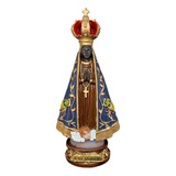 Imagem Nossa Senhora Aparecida 18cm Resina Coroa Vazada