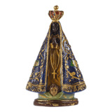 Imagem Nossa Senhora Aparecida Barroca Pintura Especial 25cm