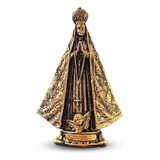 Imagem Nossa Senhora Aparecida Pequena Gesso Ouro Velho 22cm