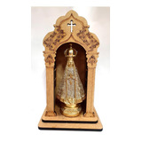Imagem Nossa Senhora Aparecida Resina Oratorio Madeira Cla D