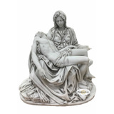 Imagem Nossa Senhora Da Piedade Pietá Mármore 24x25cm Linda!