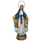 Imagem Nossa Senhora Das Graças 60cm Resina Barroca Auréola