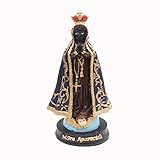 Imagem Nossa Senhora De Aparecida Escultura Resina 15 Cm