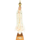 Imagem Nossa Senhora De Fatima Em Resina Portuguesa 33 5 Cm