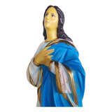 Imagem Nossa Senhora Imaculada Conceição 105 Cm Base Madeira