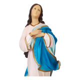 Imagem Nossa Senhora Imaculada Conceição 62 Cm Base Madeira