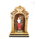 Imagem Nossa Senhora Saude 9cm Em Resina E Capela Oratorio M