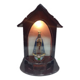 Imagem Ns Aparecida Resina 15cm Oratório Com Luz 110v