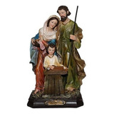 Imagem Sagrada Família 40cm Resina Importada José Operário