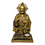 Imagem Sagrado Coração De Jesus Busto 22cm Marmore Bronze