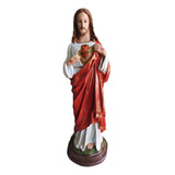 Imagem Sagrado Coração De Jesus Resina 60cm Preço Fábrica 