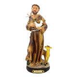 Imagem São Francisco De Assis Cervo 30cm Resina Cor Colorida