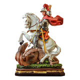 Imagem São Jorge Resina 30cm Cor Colorido