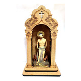 Imagem São Lazaro Resina E Oratorio Capela Madeira Cla