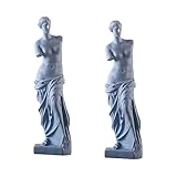 IMIKEYA 2 Peças Estatuetas De Mitologia Estátua Da Deusa Do Amor Homem Grego Estátua Grega Antiga Estátua Do Homem De Resina Escultura De Afrodite Pequena Escultura Busto Gesso Presente