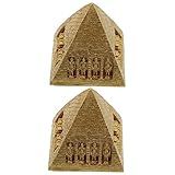 IMIKEYA 6 Peças De Ornamento De Pirâmide Vintage Decoração De Casa Estátua De Construção De Pirâmide Em Miniatura Estátua De Pirâmide Do Egito Estátua De Pirâmide Egípcia Estátua De Pirâmide Decoração