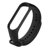 Imp Pulseira Mi Band 4 Miband 3 Preta Silicone Para Relógio Cor Preto