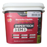 Impermeabilizante Borracha Liquida Impertech 3 6kg Branco