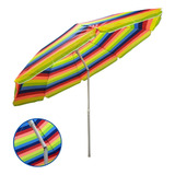 Importway Iwgsa 240 00 Guarda Sol Articulado Praia Grande 2 4 Metros Piscina Pesca Camping Praia Colorido