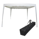 Importway Iwgza 3 Tenda Gazebo Articulada 3x3 M Barraca Praia Camping Sanfonada Dobrável Alumínio Com Bolsa Cor Branco