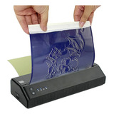 Impresora Termica Tattoo Bluetooth Com 10 Piezas De Papel