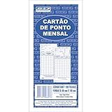 Impresso Cartão De Ponto Mensal São Domingos 6807 2 Multicor Pacote Com 100 Folhas