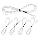 Impressora 3D NTC 3950 Termistores Sensor De Temperatura NTC3950 100K Ohm Compatível Com Creality Ender 3 Anycubic Mega 3D Printer Heatbed Ou Hot End Extruser 1 5Meter 59 06in 5PCS White 1 5m