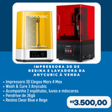 Impressora 3d Resina Elegoo Wash Cure Anycubic 3