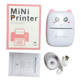 Impressora De Bolso Portátil Com Impressão Sem Fio Cor Rosa 110 240v bivolt 