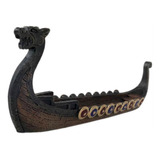 Incensario Barco Viking Drakkar Canoa Porta