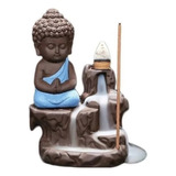 Incensário Cascata Buda Monge 5 Incensos Cone