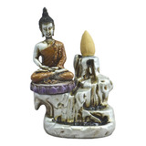 Incensario Cascata Cone Queimador Buda Zen Pq 10 Incensos